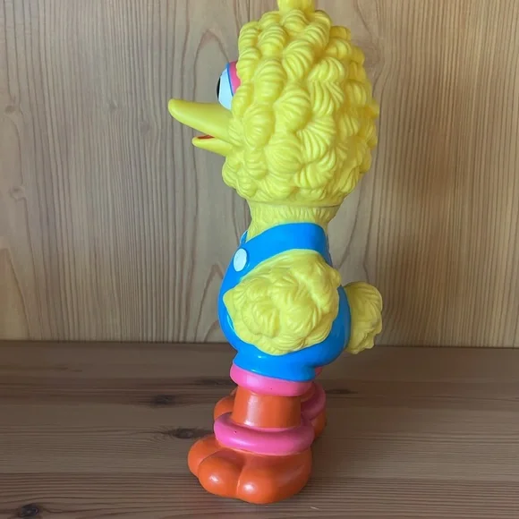 VINTAGE 80’s Jim Henson Sesame Street Big Bird Coin Bank by illco - Picture 10 of 17